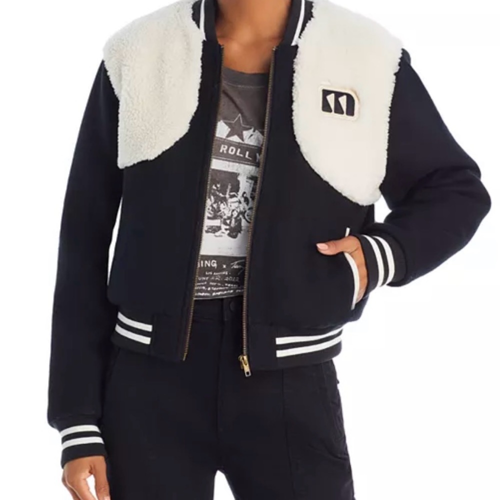 New With Tags MOTHER The Vested Varsity Bomber Jacket
